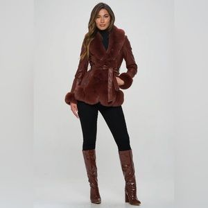 NWT MAROON LOVE COAT